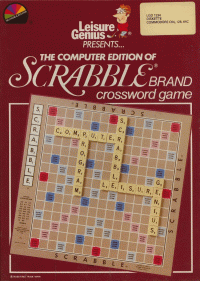 The Computer Edition of Scrabble Commodore 64 US box art